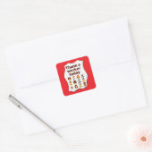 Thank a Worker Today Diversity Workers Design スクエアシール (封筒)