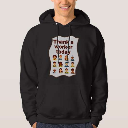Thank a Worker Today Diversity Workers Design パーカ (正面)