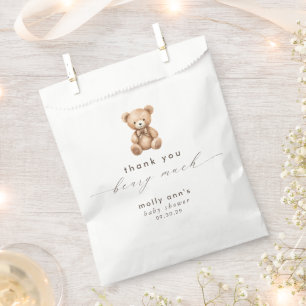 Thank Bealy Neutral Baby Shower フェイバーバッグ
