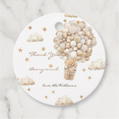 Thank Bear Bear Baby Shower フェイバータグ (正面)