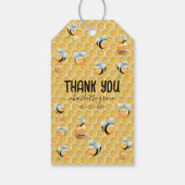 Thank Bee-Themed Birthday Party ギフトタグ (裏面)