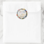 Thank Business Summer Wild Flowers ラウンドシール (バッグ)