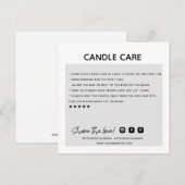 Thank Candle Order気に Business Card サンキューカード (正面/裏面)