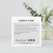 Thank Candle Order気に Business Card サンキューカード (スタンド正面)