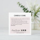 Thank Candle Order気に Business Card サンキューカード (スタンド正面)