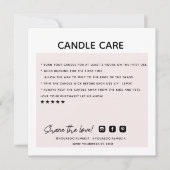 Thank Candle Order気に Business Card サンキューカード (正面)