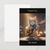Thank Cat 遊's Guitar サンキューカード (正面/裏面)