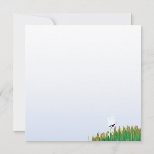 Thank Cat and Birds in the Garden カード (裏面)