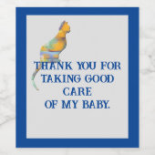 Thank Cat Sister House Pet Kitten Annovation ワインラベル (シングルラベル)