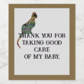 Thank Cat Sister Mosaic Kitten感謝 ワインラベル (シングルラベル)