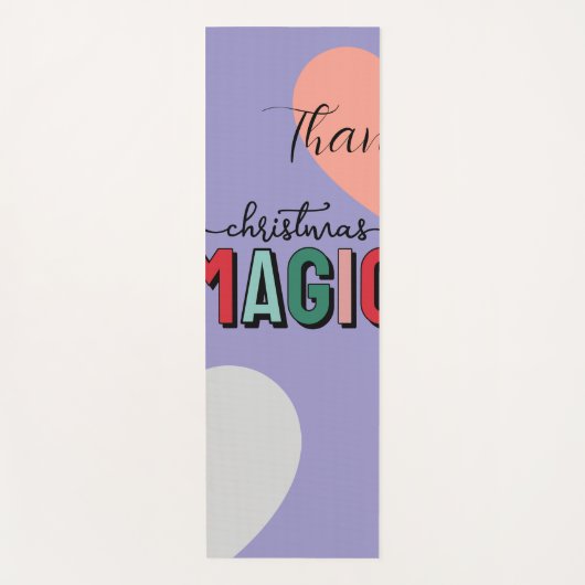 Thank Christmas Magic Pastel Yoga Mat | Holiday We ヨガマット (正面)