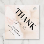 Thank Cloud Nineハートスクリプトブライダルシャワー フェイバータグ (裏面)