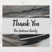 Thank Duck Feather Photo Annovationモダン ビールラベル (シングルラベル)