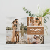Thank" Earth-Toneの写真結婚サンキューカード サンキューカード (スタンド正面)