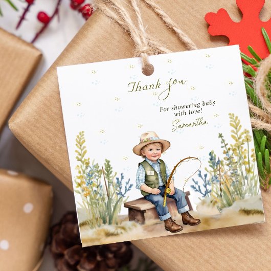 Thank Fisherman's Derbyベビーシャワー フェイバータグ