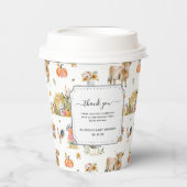 Thank for You | 秋ファームベビーシャワー 紙コップ (正面)