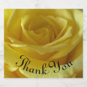 Thank Friendship Yellow Rose写真フローラ ビールラベル (シングルラベル)