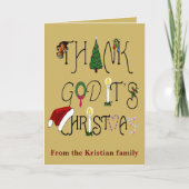 Thank God It's Christmas Commercial Irony カード (正面)