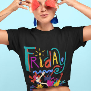 Thank God It's Friday Funny Colorful Friday Meme Tシャツ