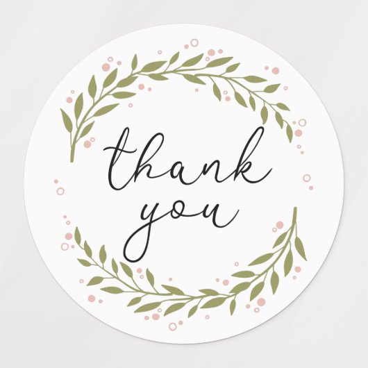 Thank Greenery ラベル (デザイン2)