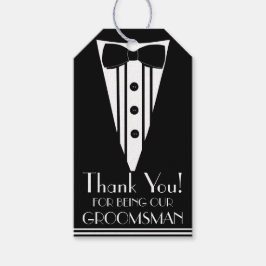 Thank Groomsman Tuxedo ギフトタグ