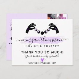 Thank Hands Moon Phase Logo 4-Photo Customer ポストカード