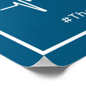 Thank Health Heroesのサイン気にポスター ポスター (角)