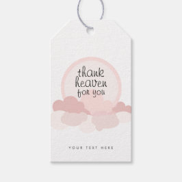 Thank Heaven for You | Pink and Neutral Clouds ギフトタグ