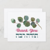 Thank In Hebrew - Todah Rabaユダヤ人の感謝 サンキューカード (正面/裏面)