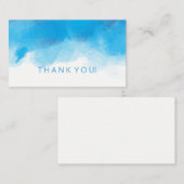Thank Insert Summer Blue Water Color エンクロージャーカード (正面/裏面)