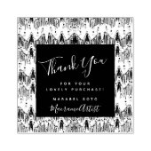 Thank Macrameビジネスロゴゴム印 ラバースタンプ (インプリント)