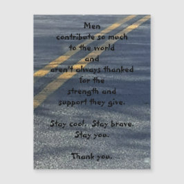 Thank Man Magnetic Greeting Card
