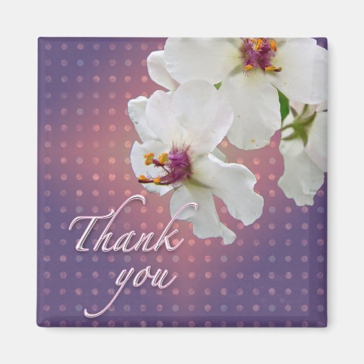 Thank Moth Mullein Wildflower マグネット (正面)