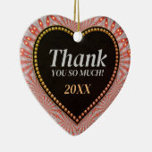 Thank Much Glow Fireハート セラミックオーナメント (右)