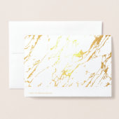 Thank Much Gold Foil Greeting 感謝してい Card 箔カード (裏面封筒付き)