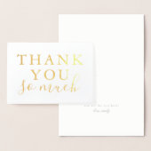 Thank Much Gold Foil Greeting 感謝してい Card 箔カード (ディスプレー)
