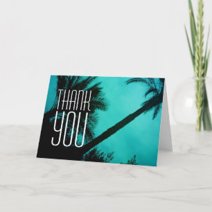 Thank Palm Trees Greeting Card サンキューカード