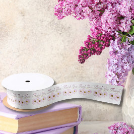 Thank Pink Daisesリボン サテンリボン