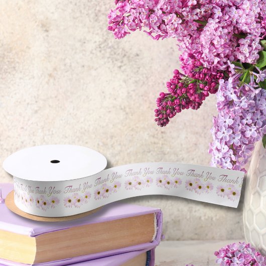 Thank Pink Daisesリボン サテンリボン