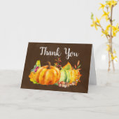 Thank Pumpkin 葉と野菜 カード (黄色い花)