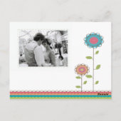 Thank Rainbow Tall花カラフル葉書 ポストカード (裏面)