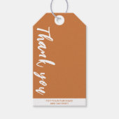 Thank Script Clothing Price Business Logo ギフトタグ (正面)