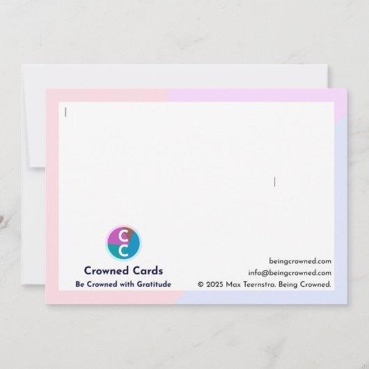 Thank someone yourself サンキューカード (裏面)