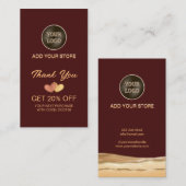 Thank Store割引カードWiThビジネスロゴ 割引カード (正面/裏面)
