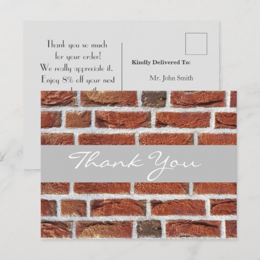 Thank To new Customer. ポストカード (正面/裏面)