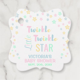 Thank Twinkle Little Star Baby Shower フェイバータグ