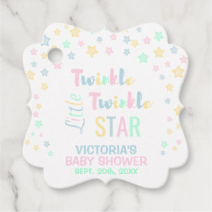 Thank Twinkle Little Star Baby Shower フェイバータグ