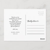 Thank Youさくらんぼ結婚Blossomの写真 ポストカード (裏面)