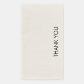 Thank Youカスタマイズ可能な文字シンプルテンプレートベージュ色 (正面)