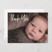 THANK YOUカスタムベビー写真 案内ポストカード (正面/裏面)